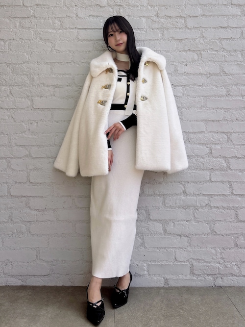 セール】バイカラーニットワンピース（ワンピース）｜dazzlin