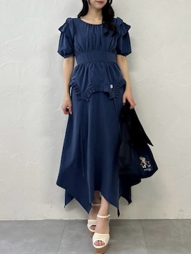 「dazzlin（ダズリン）のアイテム」を使った、kahoさん（レディース・154cm）の春コーディネート