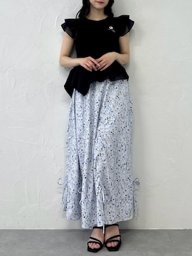 「dazzlin（ダズリン）のアイテム」を使った、kahoさん（レディース・154cm）の春コーディネート