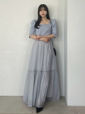 「ドッキングワンピ」｜kahoさん（レディース・154cm）の秋コーディネート