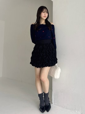 「dazzlin（ダズリン）のアイテム」を使った、kahoさん（レディース・154cm）の冬コーディネート