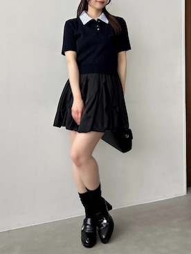 「dazzlin（ダズリン）のアイテム」を使った、kahoさん（レディース・154cm）の春コーディネート