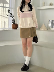 dazzlin 【≠ME 谷崎早耶コラボ】レースラインジップスウェット ピンクS dazzlin（ダズリン）の「【≠ME 谷崎早耶コラボ】レースライン