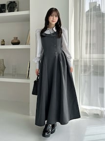 久間田琳加コラボ】シャツベアドッキングワンピース｜ダズリン