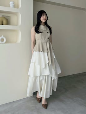 「dazzlin（ダズリン）のアイテム」を使った、kahoさん（レディース・154cm）の夏コーディネート