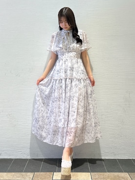 「dazzlin（ダズリン）のアイテム（ワンピース/ドレス）」を使った、kahoさん（レディース・154cm）の夏コーディネート