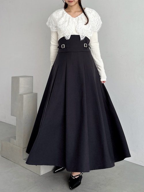 レースケープバックルワンピース（ワンピース）｜dazzlin（ダズリン