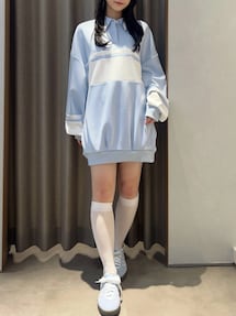 ≠ME 谷崎早耶コラボ】ポロライクラインミドルスウェット｜ダズリン