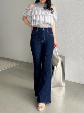 「バックリボン」｜kahoさん（レディース・154cm）の春コーディネート