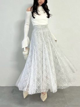 「dazzlin（ダズリン）のアイテム」を使った、kahoさん（レディース・154cm）の夏コーディネート