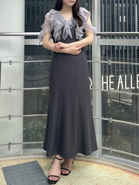 「dazzlin（ダズリン）のアイテム（ワンピース/ドレス）」を使った、kahoさん（レディース・154cm）の夏コーディネート