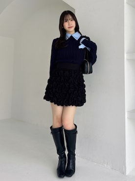 kahoさん（レディース・154cm）の冬コーディネート