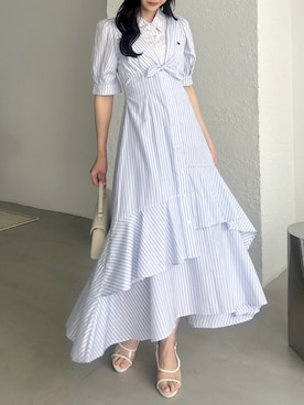 「dazzlin（ダズリン）のアイテム」を使った、kahoさん（レディース・154cm）の春コーディネート