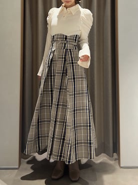 「dazzlin（ダズリン）のアイテム」を使った、kahoさん（レディース・154cm）の秋コーディネート