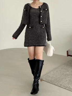 kahoさん（レディース・154cm）の冬コーディネート