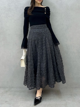 「フレアスリーブ」｜kahoさん（レディース・154cm）の秋コーディネート