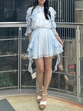 「dazzlin（ダズリン）のアイテム」を使った、kahoさん（レディース・154cm）の秋コーディネート