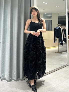 「コットンレース」｜kahoさん（レディース・154cm）の春コーディネート