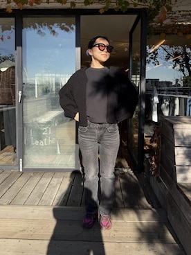 「Saturdays NYC（サタデーズ ニューヨークシティ ）のアイテム」を使った、Kisaraさん（レディース・153cm）の冬コーディネート