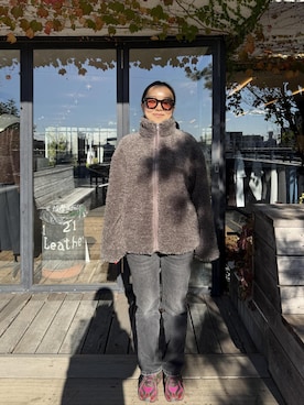 「Saturdays NYC（サタデーズ ニューヨークシティ ）のアイテム」を使った、Kisaraさん（レディース・153cm）の冬コーディネート