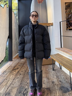 「Saturdays NYC（サタデーズ ニューヨークシティ ）のアイテム」を使った、Kisaraさん（レディース・153cm）の冬コーディネート