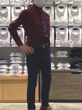 「アイテム（フォーマルスーツ/小物）」を使った、BRICK HOUSE by Tokyo Shirts 岡崎イオンモール店さん（メンズ・172cm）の秋コーディネート
