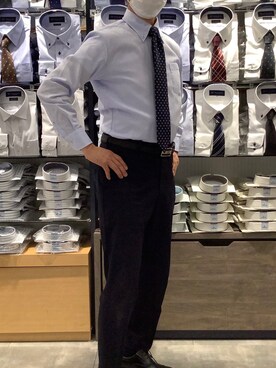 「ビジネスコーデ」｜BRICK HOUSE by Tokyo Shirts 岡崎イオンモール店さん（メンズ・172cm）の冬コーディネート