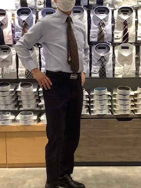「Brick House 岡崎」｜BRICK HOUSE by Tokyo Shirts 岡崎イオンモール店さん（メンズ・172cm）の冬コーディネート