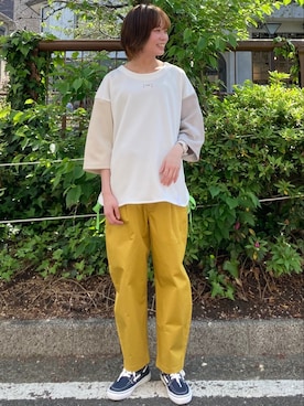 「FRAPBOIS」｜「アイテム（その他シューズ）」を使った、furuyaさん（レディース・164cm）の春コーディネート