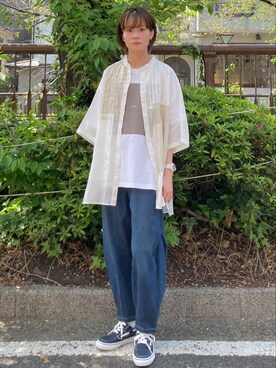 「FRAPBOIS」｜「アイテム（その他シューズ）」を使った、furuyaさん（レディース・164cm）の春コーディネート