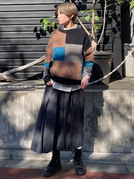 「FRAPBOIS」｜「アイテム（ブーツ）」を使った、furuyaさん（レディース・164cm）の秋コーディネート