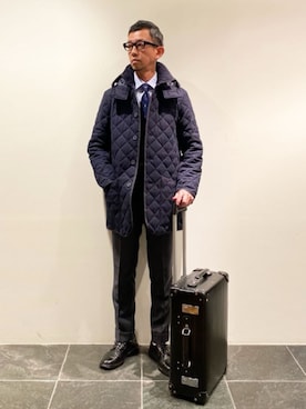 「スタッフコーデ」｜「アイテム（その他アウター）」を使った、SATOSHIさん（メンズ・175cm）の冬コーディネート