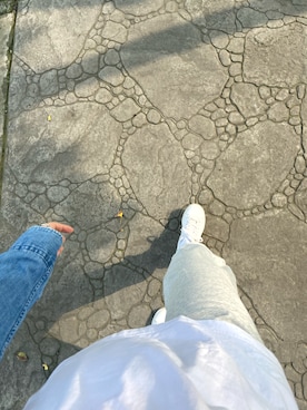 「UNIQUE（ユニーク）のアイテム」を使った、是闻闻さん（レディース・172cm）の秋コーディネート