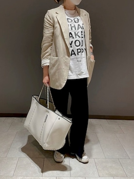 「STATE OP ESCAPE（ステイトオブエスケープ）のアイテム」を使った、tomo dygnさん（レディース・161cm）の春コーディネート