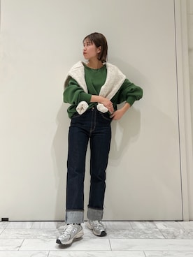 瀬川百花さん（レディース・156cm）の冬コーディネート
