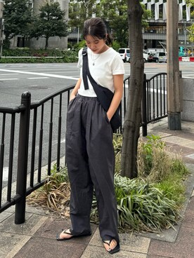 瀬川百花さん(レディース・156cm)の春コーディネート