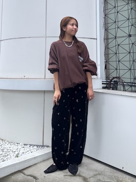 「Ungrid（アングリッド）のアイテム」を使った、瀬川百花さん（レディース・156cm）の夏コーディネート