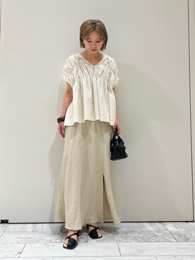 瀬川百花さん(レディース・156cm)の夏コーディネート