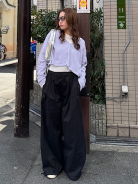 瀬川百花さん（レディース・156cm）の春コーディネート