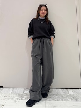瀬川百花さん（レディース・156cm）の冬コーディネート
