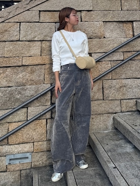 「Ungrid（アングリッド）のアイテム（ファッション雑貨）」を使った、瀬川百花さん（レディース・156cm）の夏コーディネート