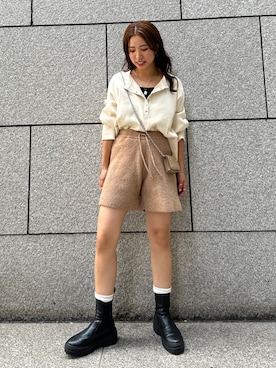 瀬川百花さん(レディース・156cm)の秋コーディネート