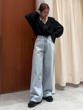 「Ungrid（アングリッド）のアイテム」を使った、瀬川百花さん（骨格ウェーブ・レディース・156cm）の春コーディネート