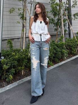 瀬川百花さん（レディース・156cm）の春コーディネート