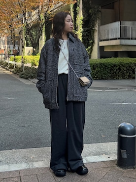 瀬川百花さん（レディース・156cm）の冬コーディネート