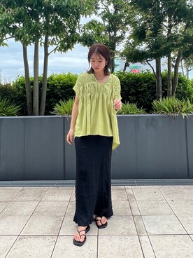 瀬川百花さん（レディース・156cm）の夏コーディネート