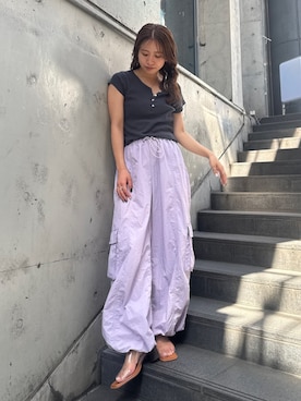 瀬川百花さん（レディース・156cm）の春コーディネート