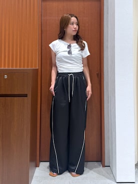 「Ungrid（アングリッド）のアイテム」を使った、瀬川百花さん（レディース・156cm）の夏コーディネート