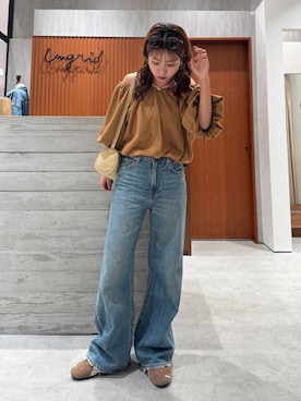 「Ungrid（アングリッド）のアイテム（アクセサリー）」を使った、瀬川百花さん（レディース・156cm）の夏コーディネート