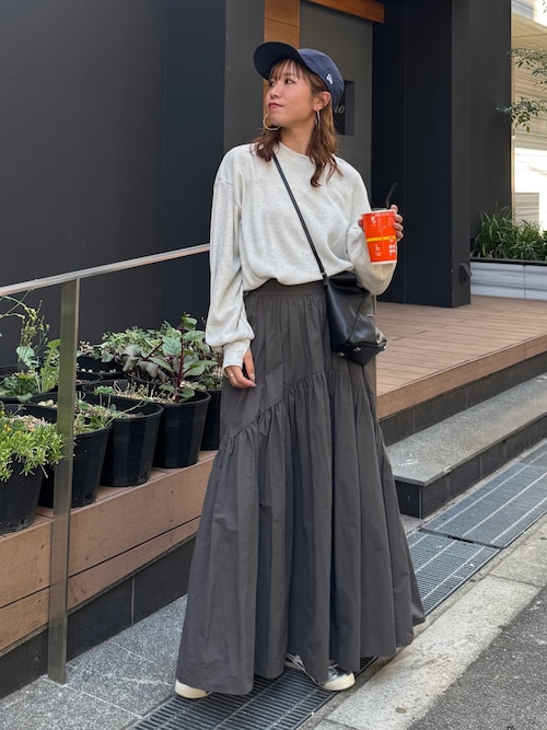 【La】ギャザーデザインスカート